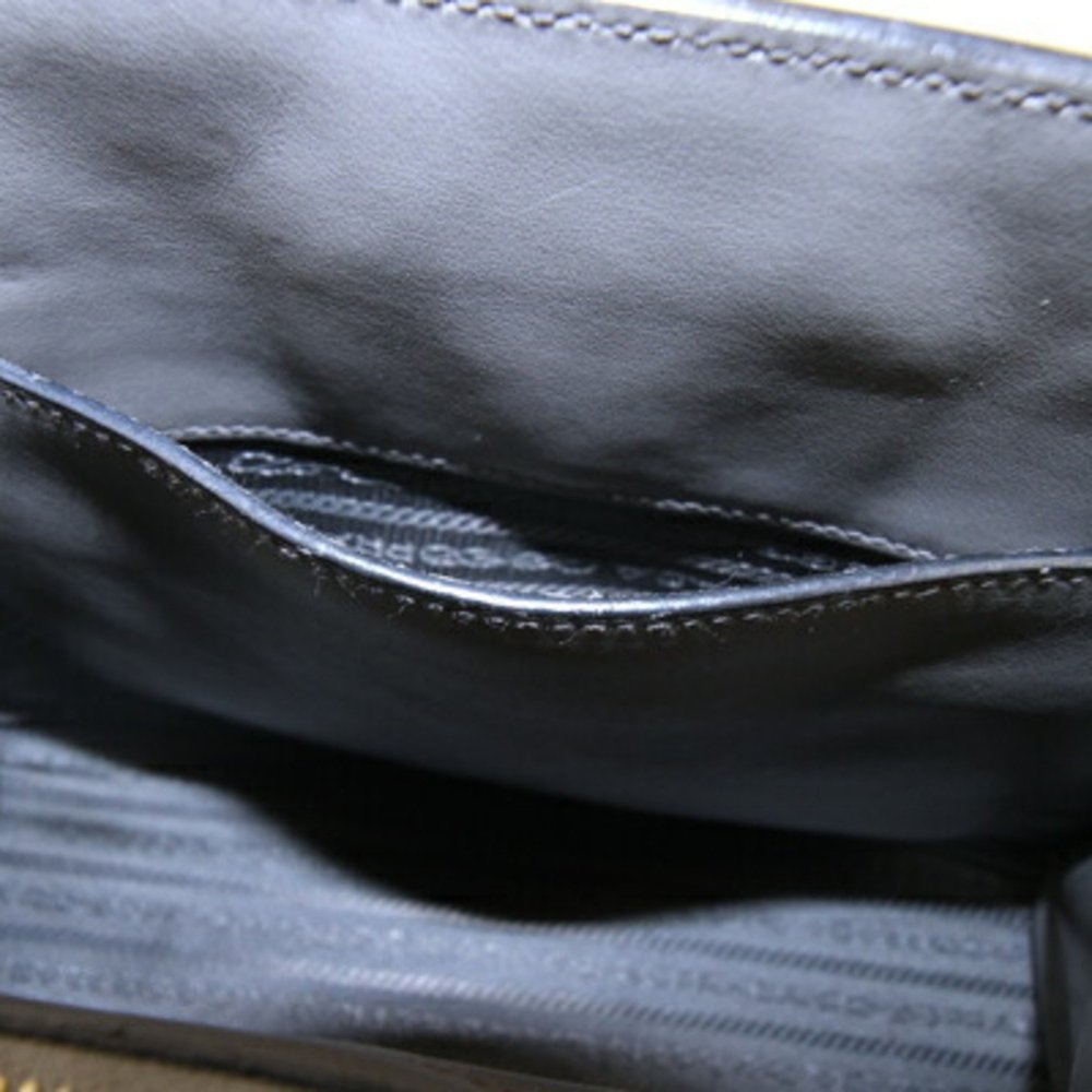 Prada Handbag 1BA156 Gray Calf Leather Women's PRADA - Picture 7 of 8